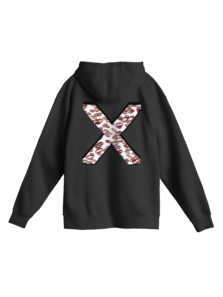 White X Burgundy Lipstick Kisses | Hoodie product image (13)