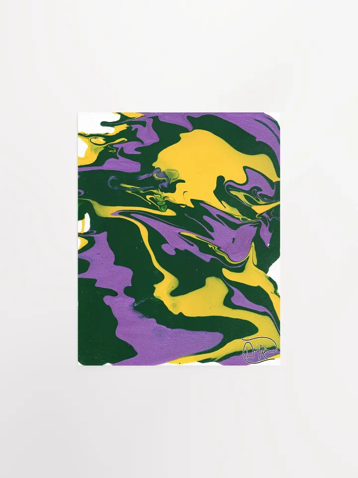 Honey Yellow Fluid Acrylic Print product image (1)