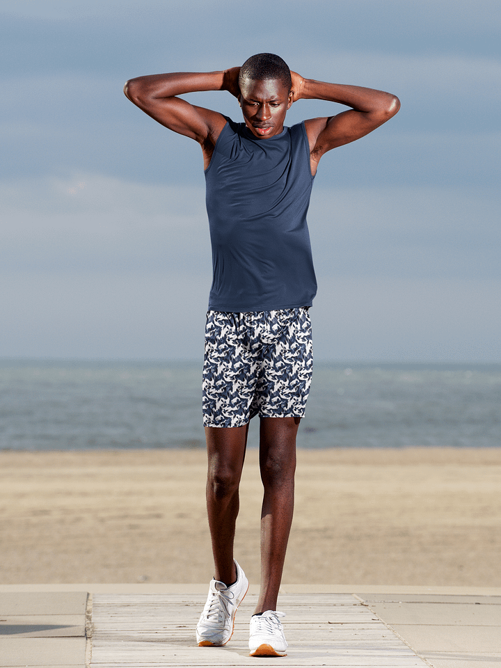 Wild Waves | Athletic Long Shorts product image (1)