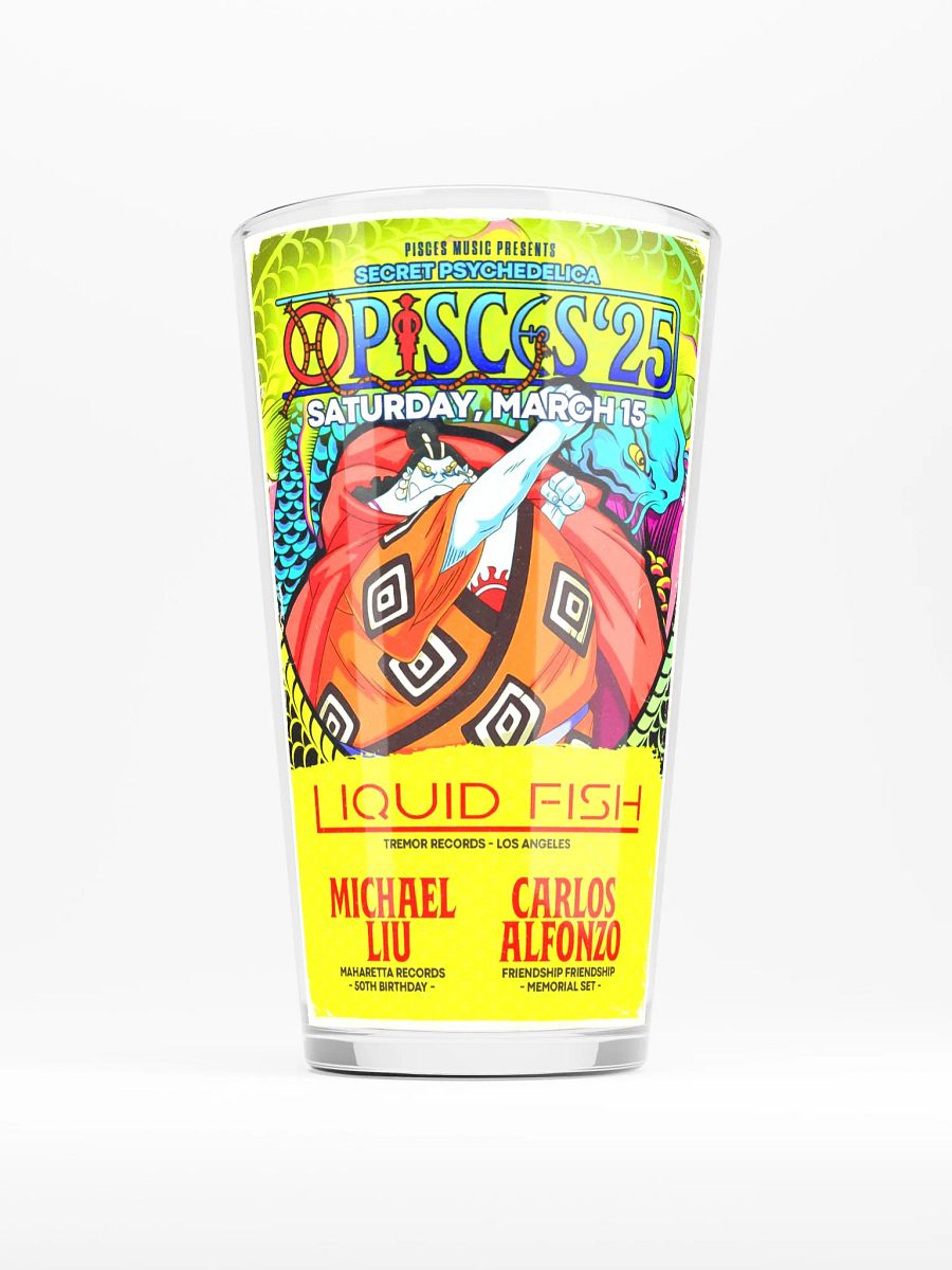 Pisces 2025 Shaker Pint Glass product image (1)