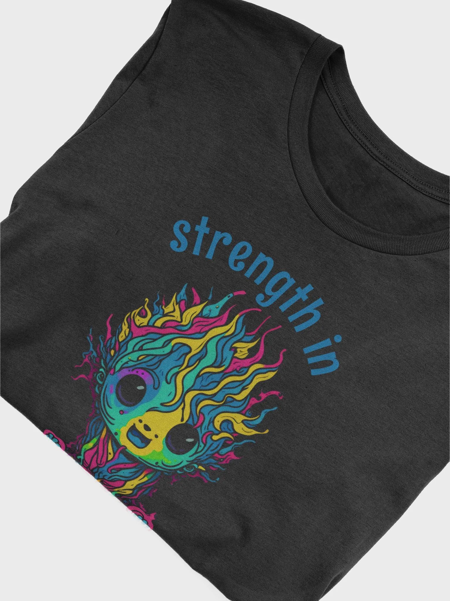Quirky Misfits Graphic | Dark Colored T Shirt | Strength In Every Smile product image (3)