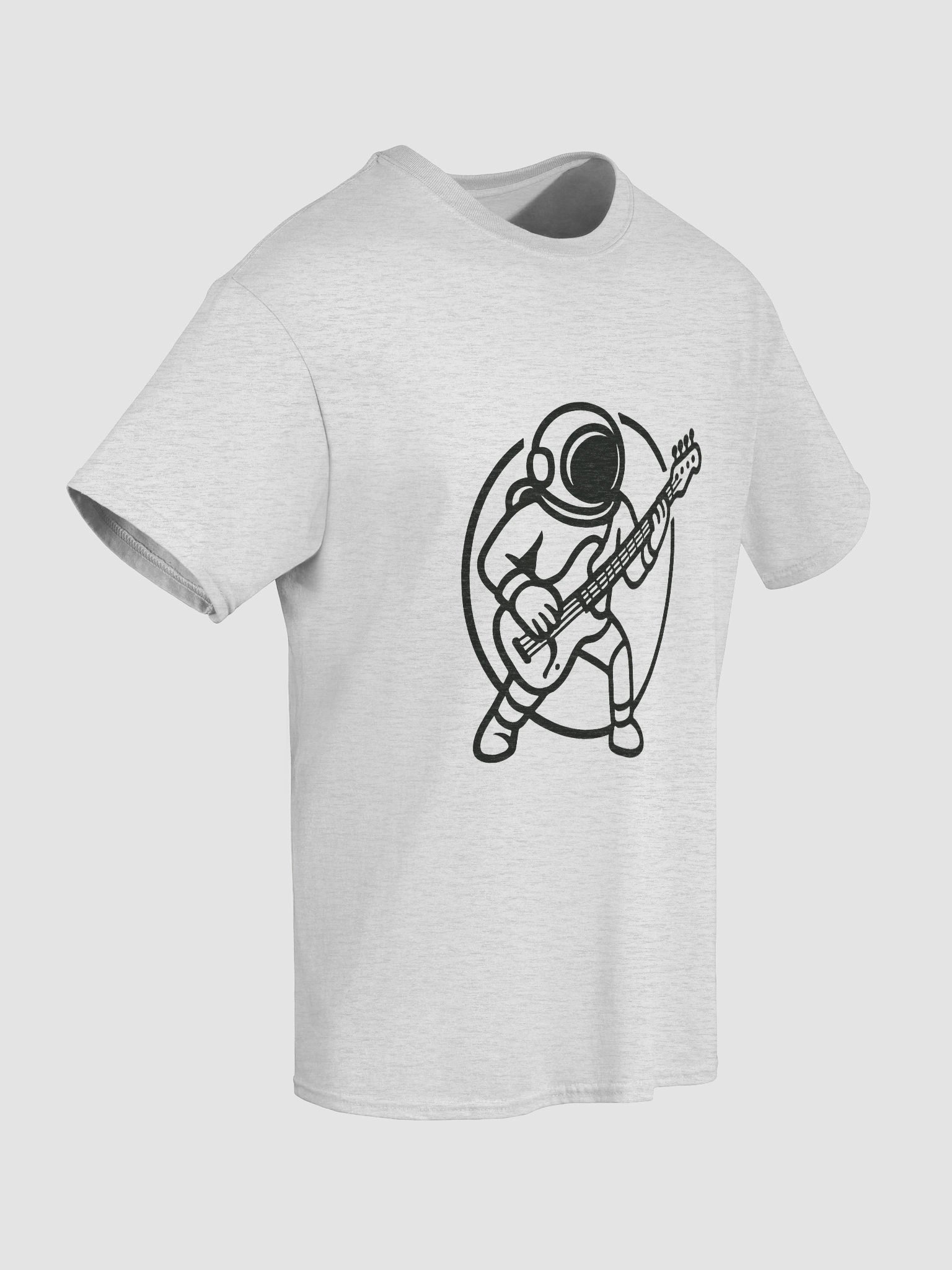 Holidays On Mars | Astronaut Bass Player T-shirt (light colours) product image (23)