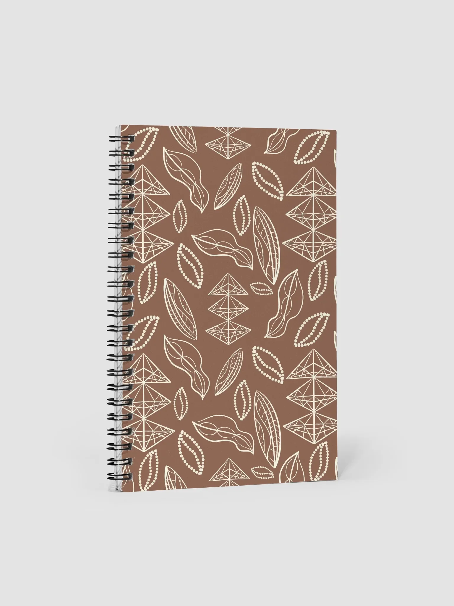El Yunque Brew Bliss: Abstract Coffee Bean Earthy Notebook product image (1)