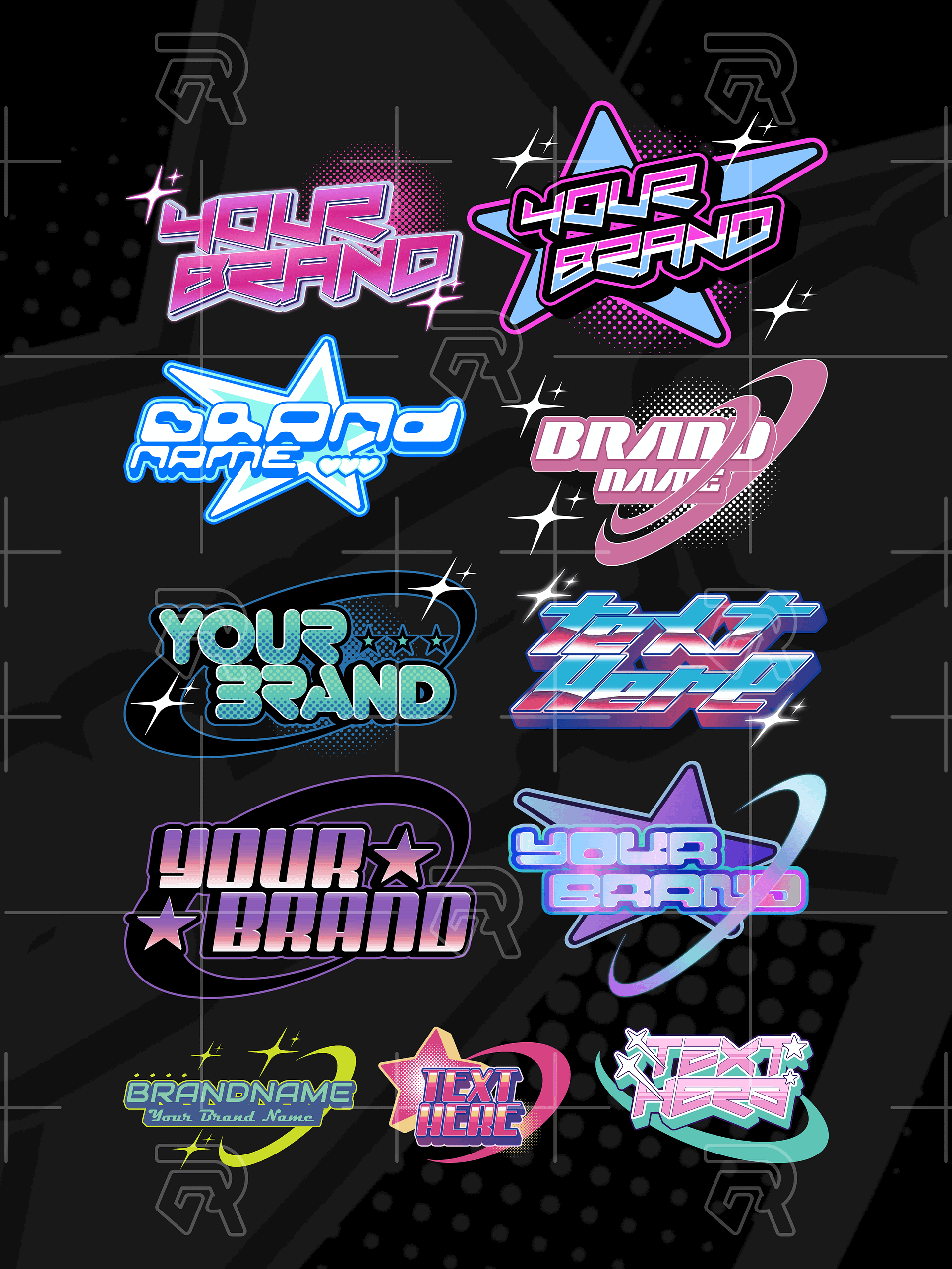 20+ Editable Y2K Text Effects For Affinity product image (3)