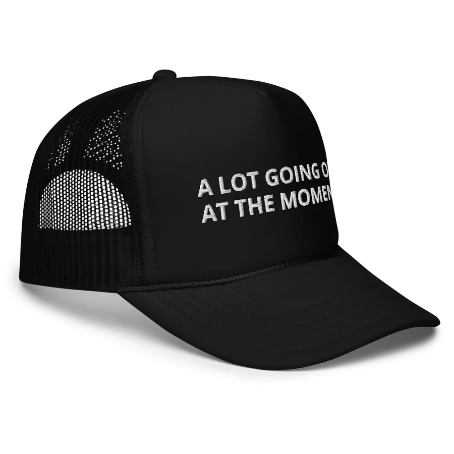 A Lot Going On at The Moment Embroidered Trucker Cap Hat product image (3)