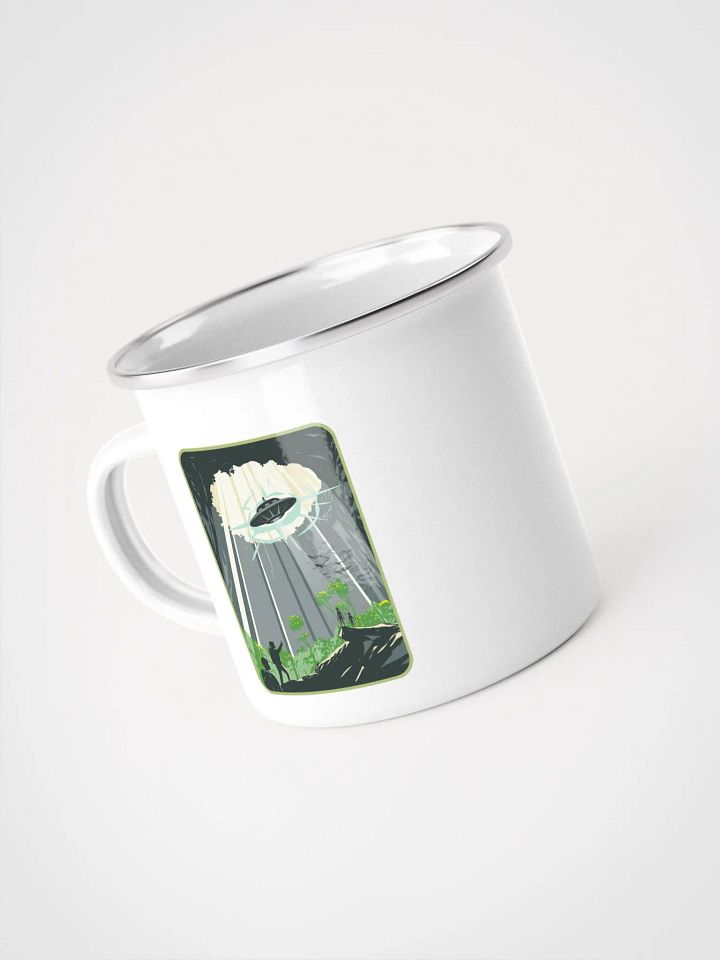 UFO Spelunkers Enamel Mug product image (1)