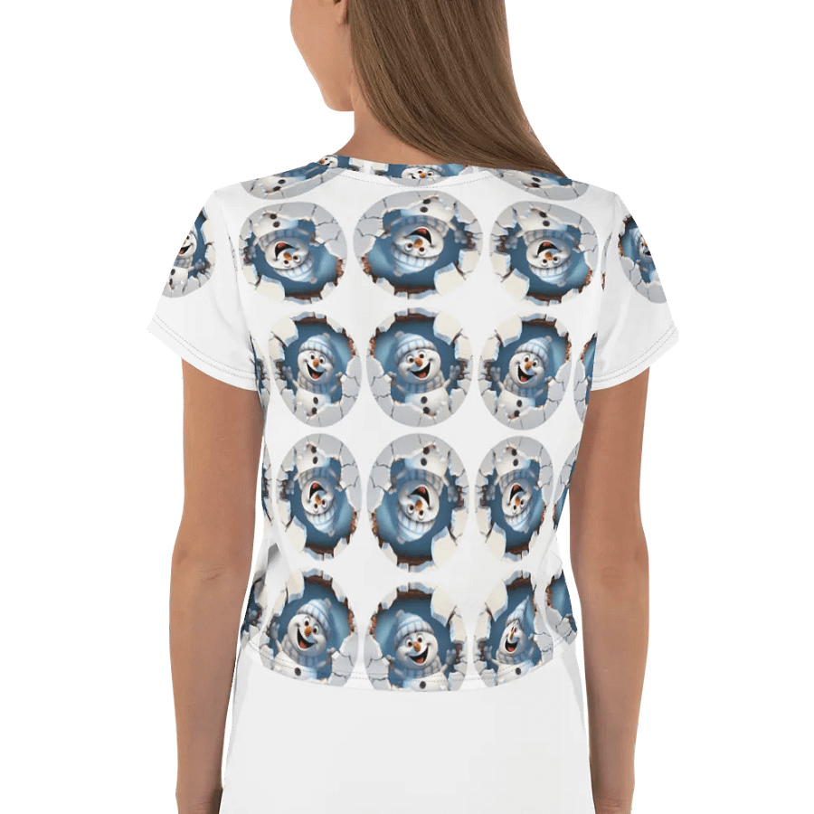 Frosty Friends All-Over Crop Tee product image (2)