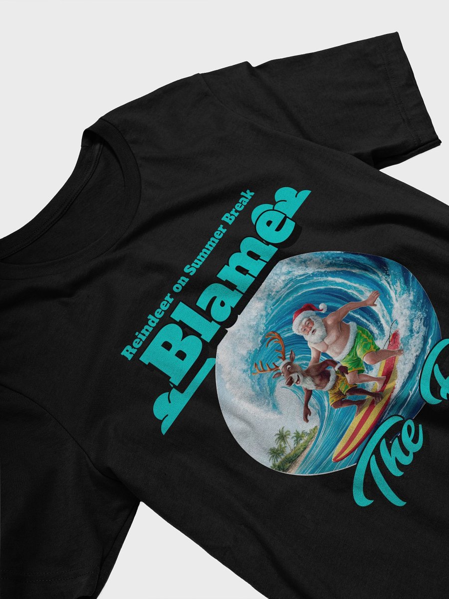 Surfing Santa and Reindeer T-Shirt product image (4)