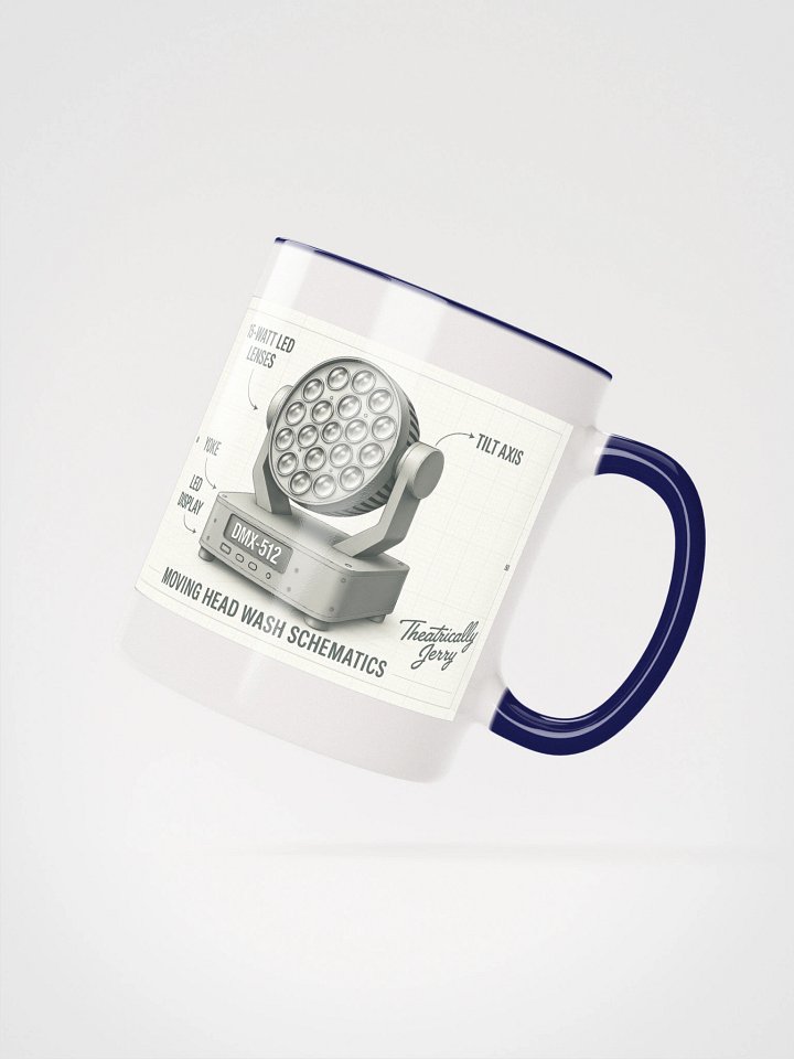 Theatrically Jerry: "Moving Head Wash Schematics" Coffee Mug product image (6)