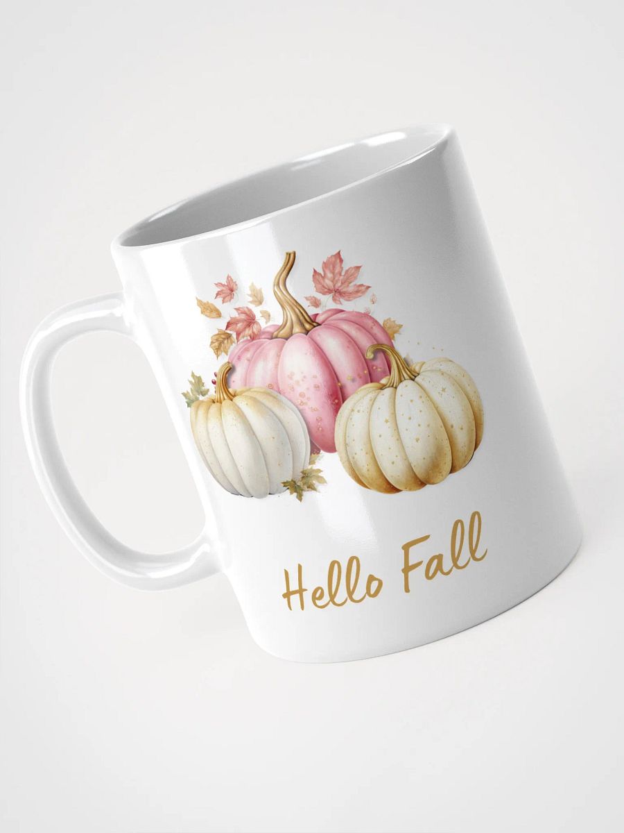 Hello Fall Mug - Glam Pastel Pumpkins product image (6)