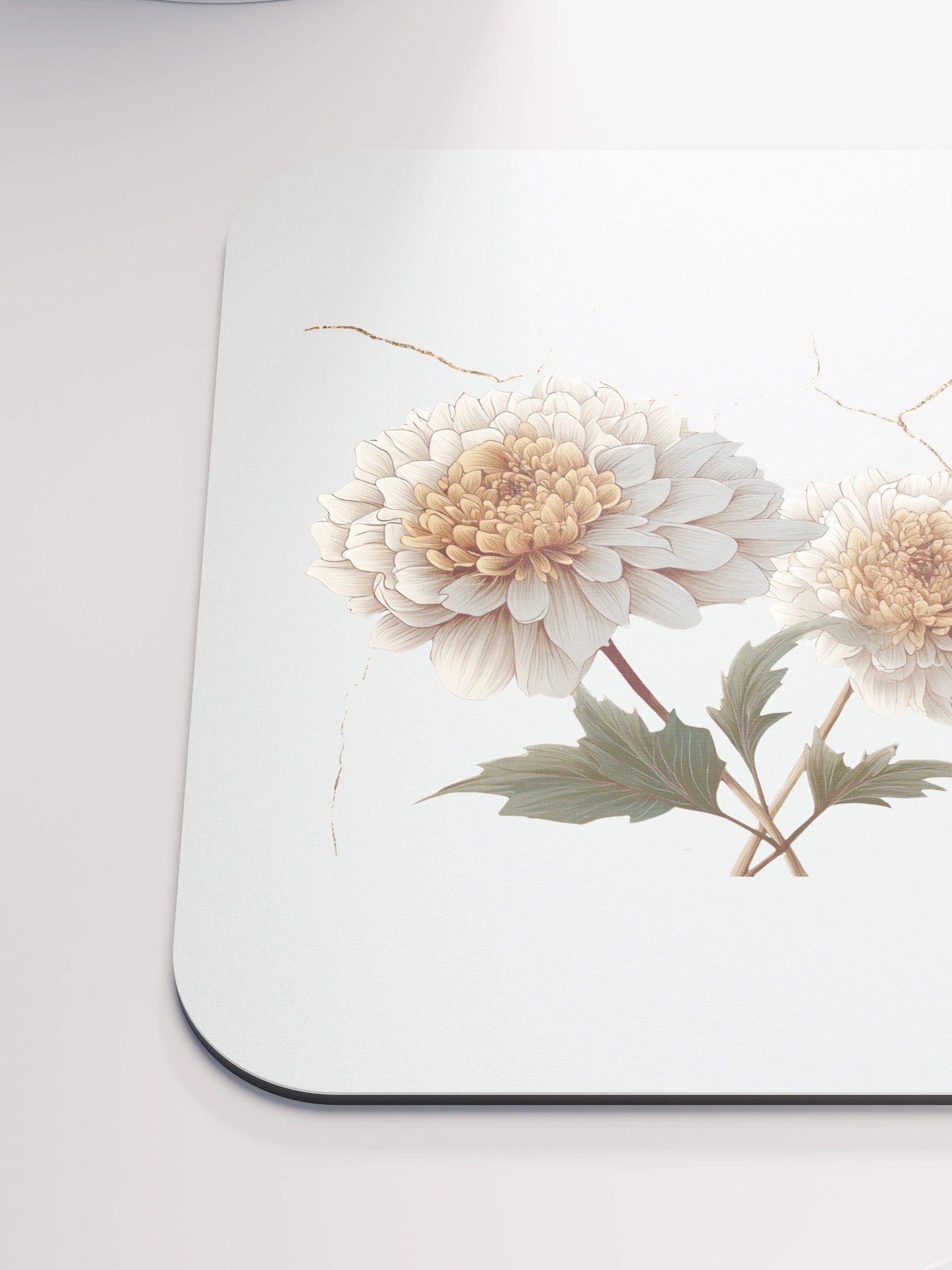 Kintsugi Kintsugi Dahlia Sticker Mouse Pad – Floral Resilience Desk Accessory product image (6)