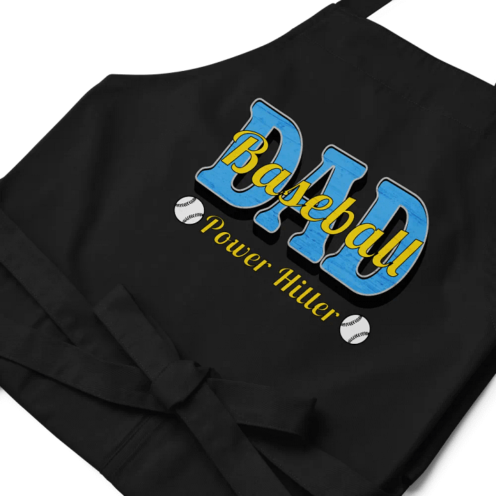 Dad Baseball Power Hitter Organic Cotton Apron product image (2)