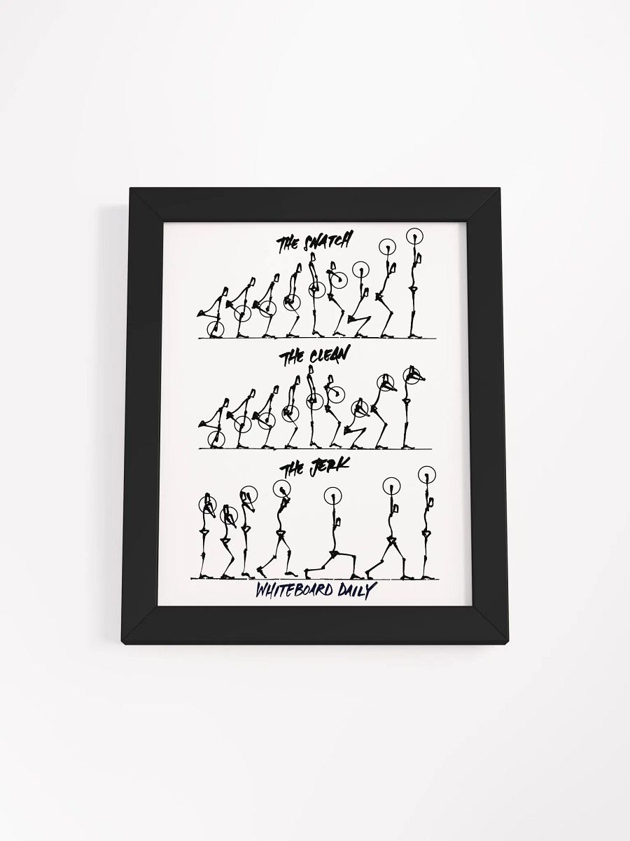 Framed Snatch, Clean, Jerk Sequence Poster product image (6)