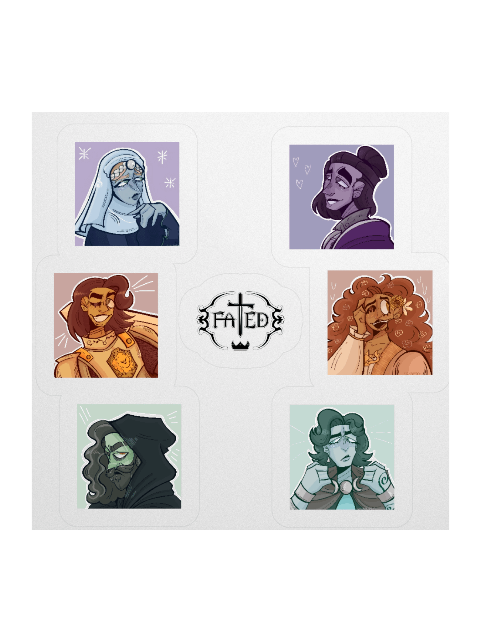 Fated Main Cast Sticker Set (Act 1) product image (3)