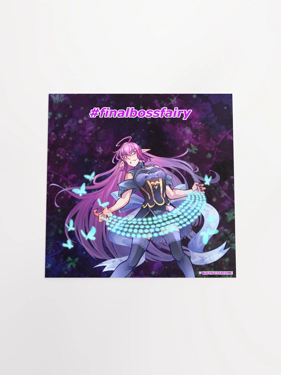 #finalbossfairy Square Poster (Keyboard ver.) product image (2)