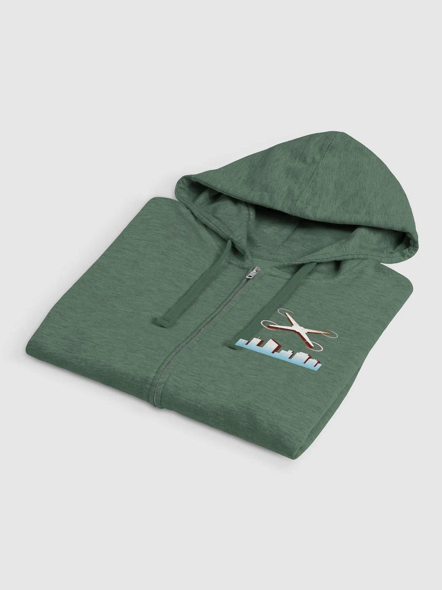 DroneMate Skyline Logo Fleece Jacket product image (4)