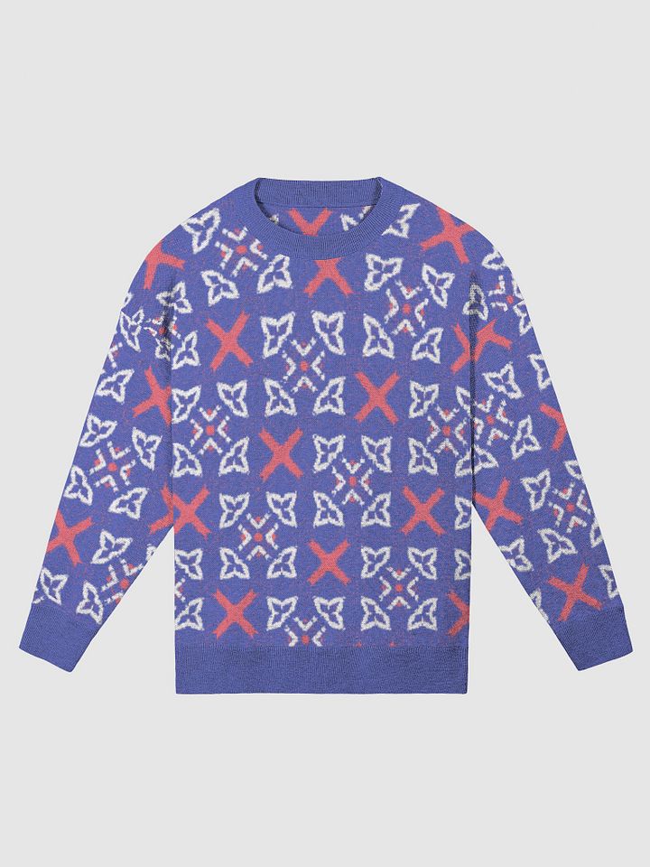 Cozy Jacquard Knit Relaxed Sweater product image (4)