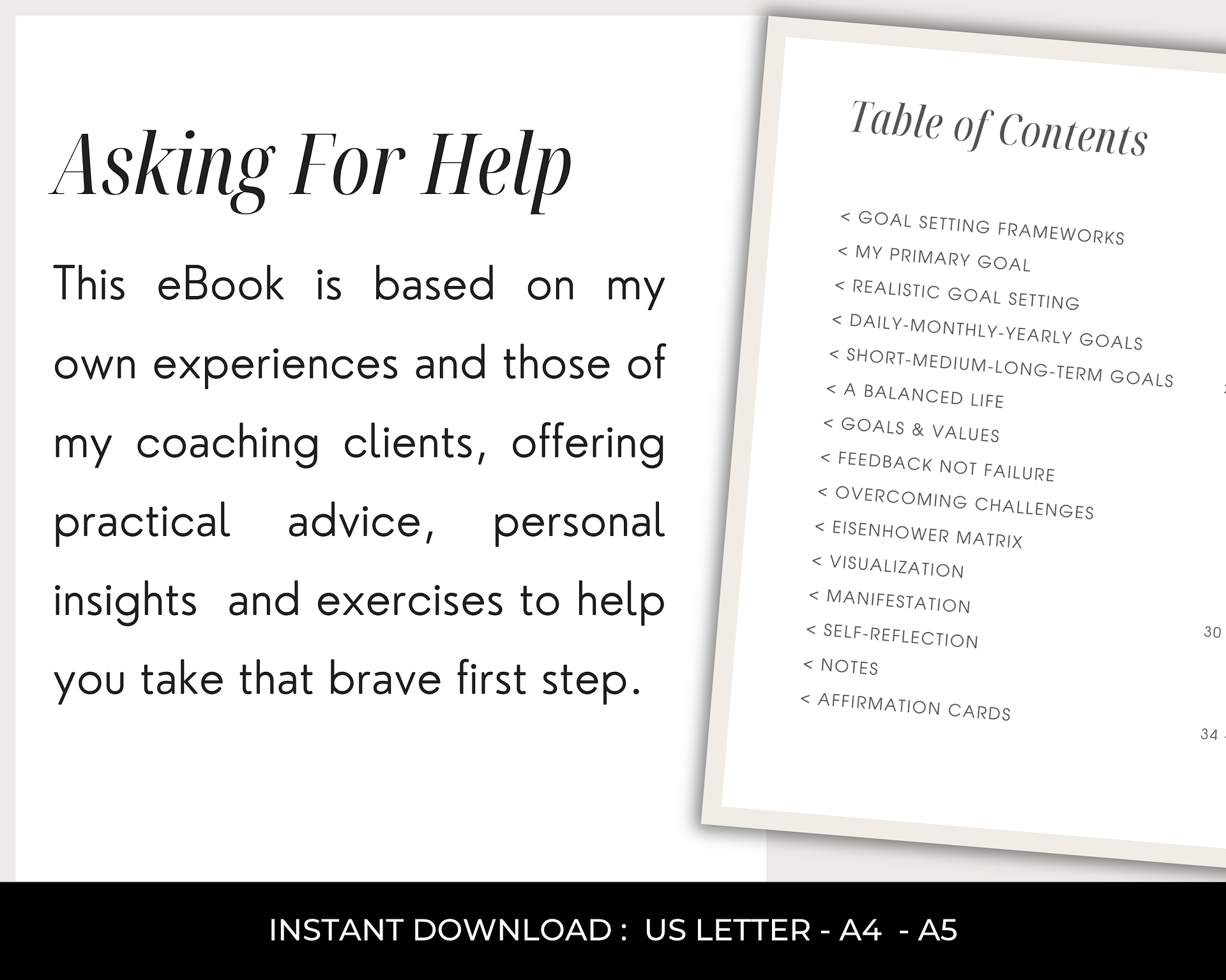 Addiction Self-Help Worksheets - The Courage To Ask For Help product image (6)