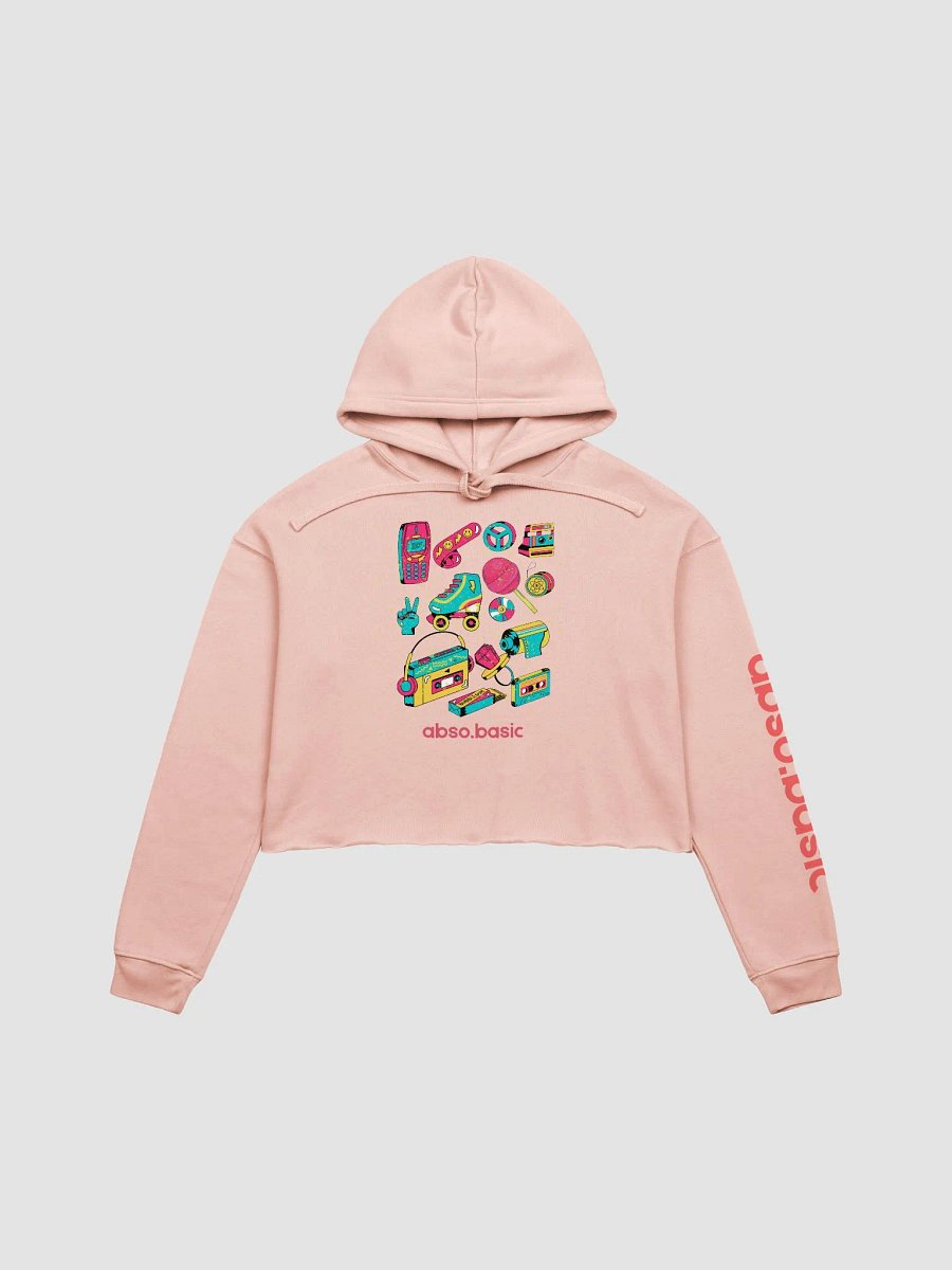 Retro Vibes Illustrated Crop Hoodie product image (6)