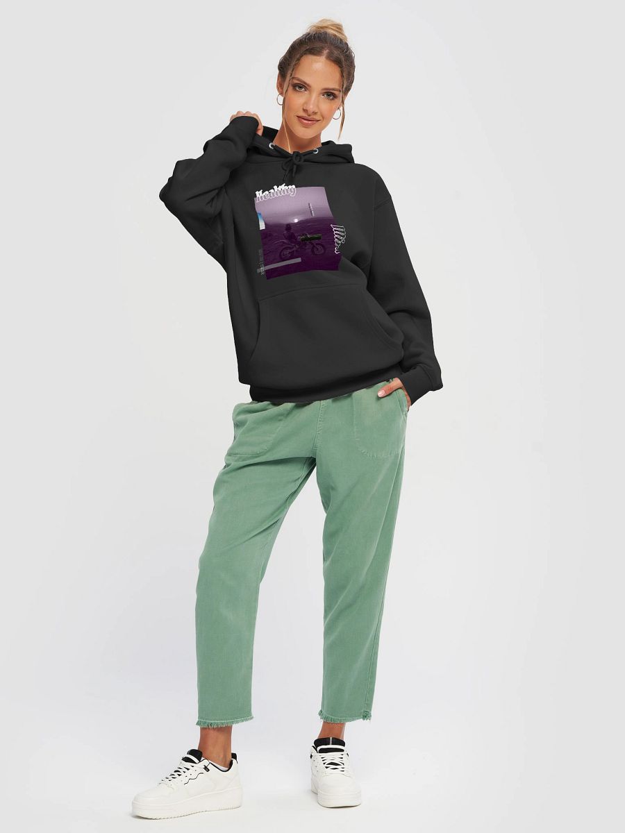 Healthy Mind, Dirt Bike Sunset Glitch | Hoodie product image (4)