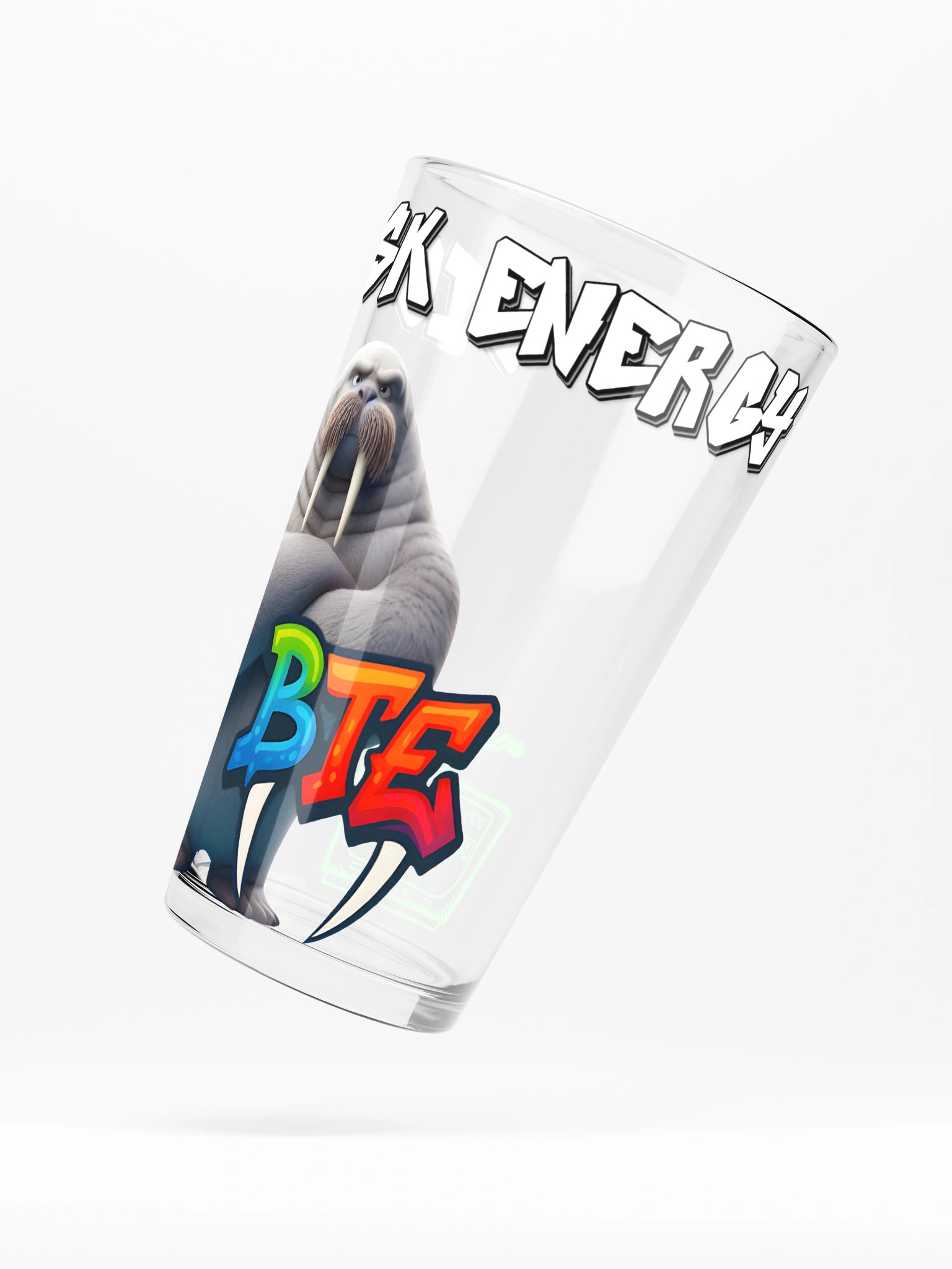 Big Tusks Energy Shaker Pint Glass product image (5)