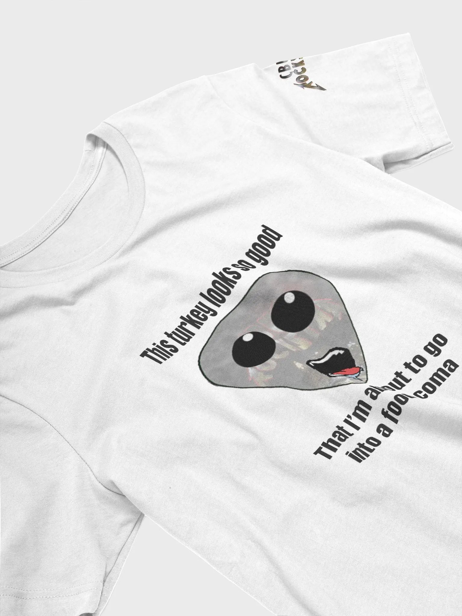 Food Coma - Black Text - T-Shirt product image (31)