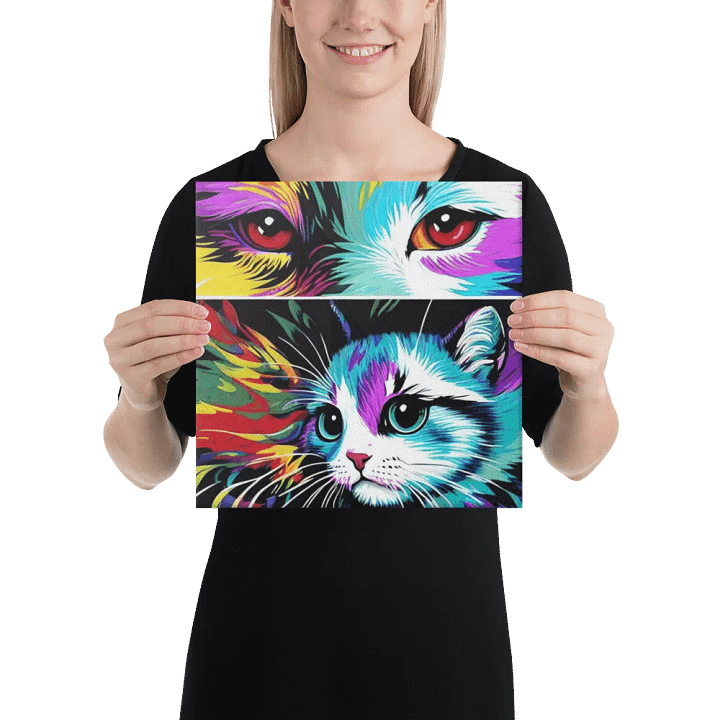 Cute Cat Digital Painting - v5 product image (2)