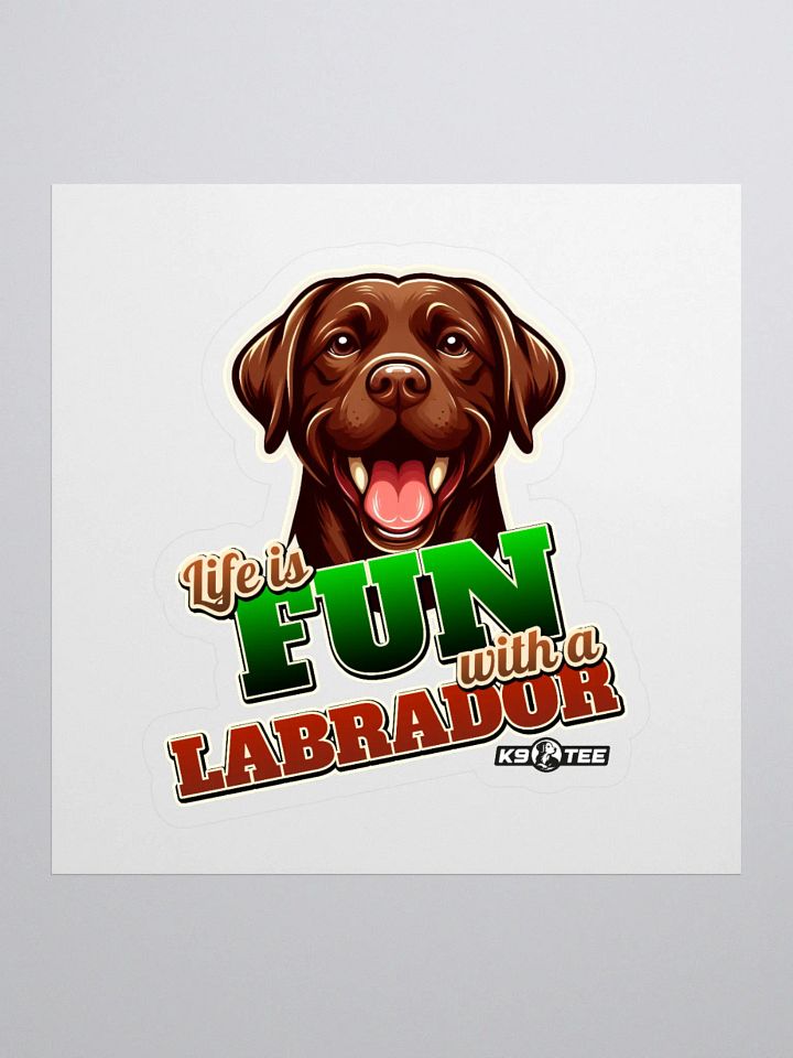 Labrador Love Kiss-Cut Stickers product image (1)