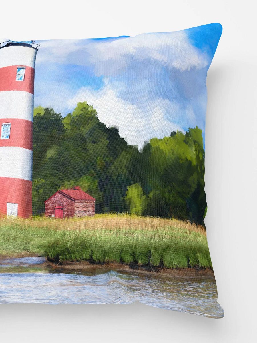 Sapelo Island Lighthouse – Georgia Coast Throw Pillow product image (3)