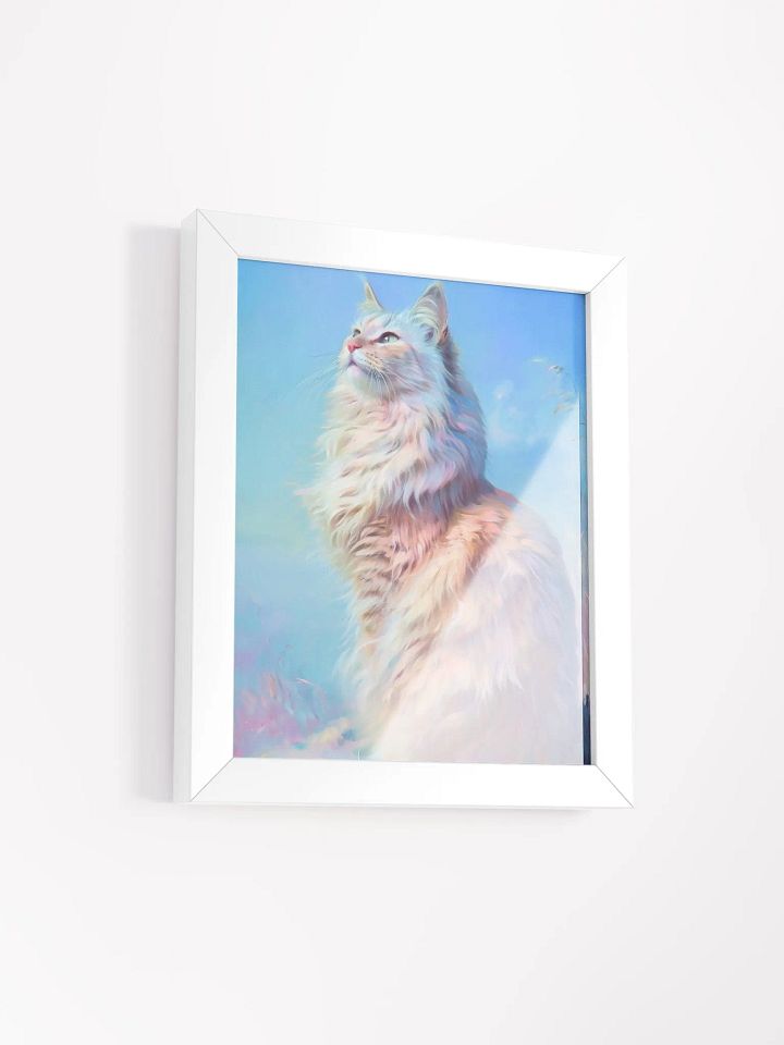 Whimsical Fluffy Cat Framed Poster product image (2)