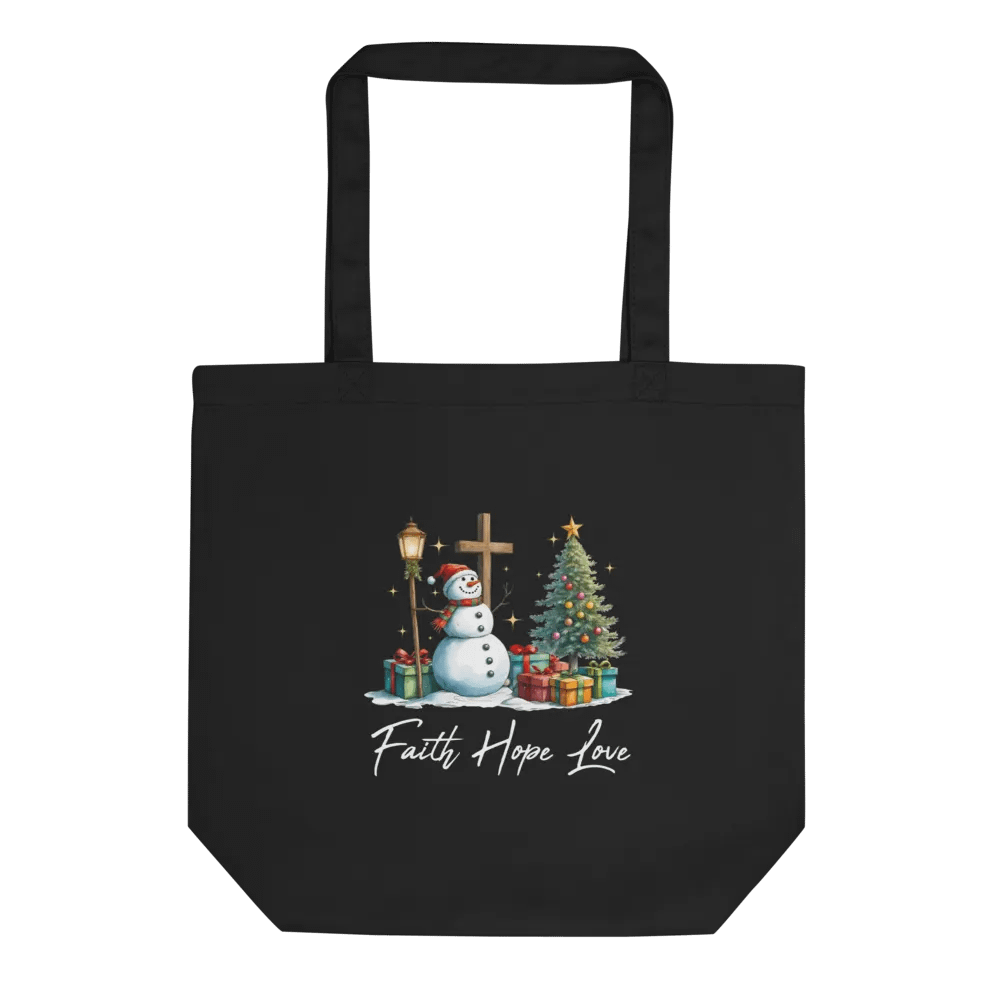 Faith Hope and Love Christmas Tote Bag product image (2)