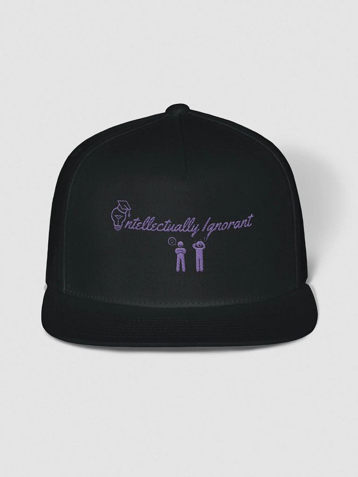 Intellectually Ignorant ( PURPLE LOGO) SNAPBACK cap product image (1)