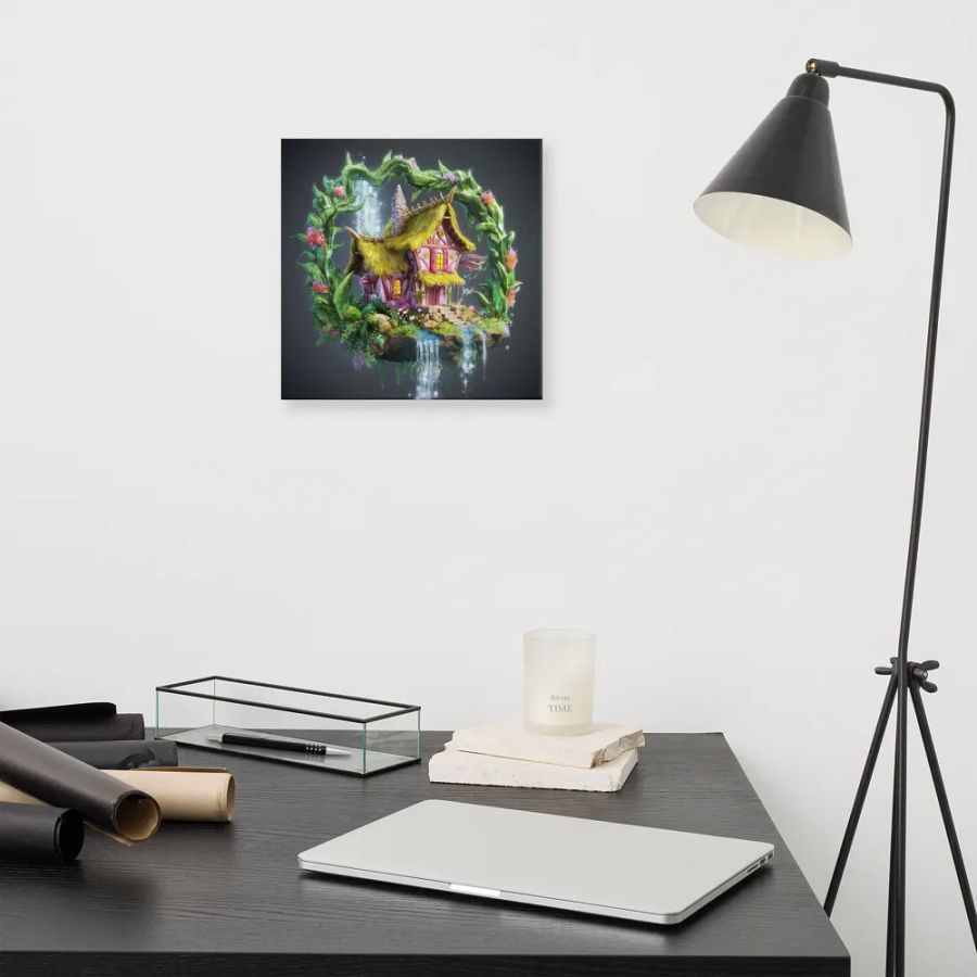 Watercolour Fairy House Art - v15 product image (11)