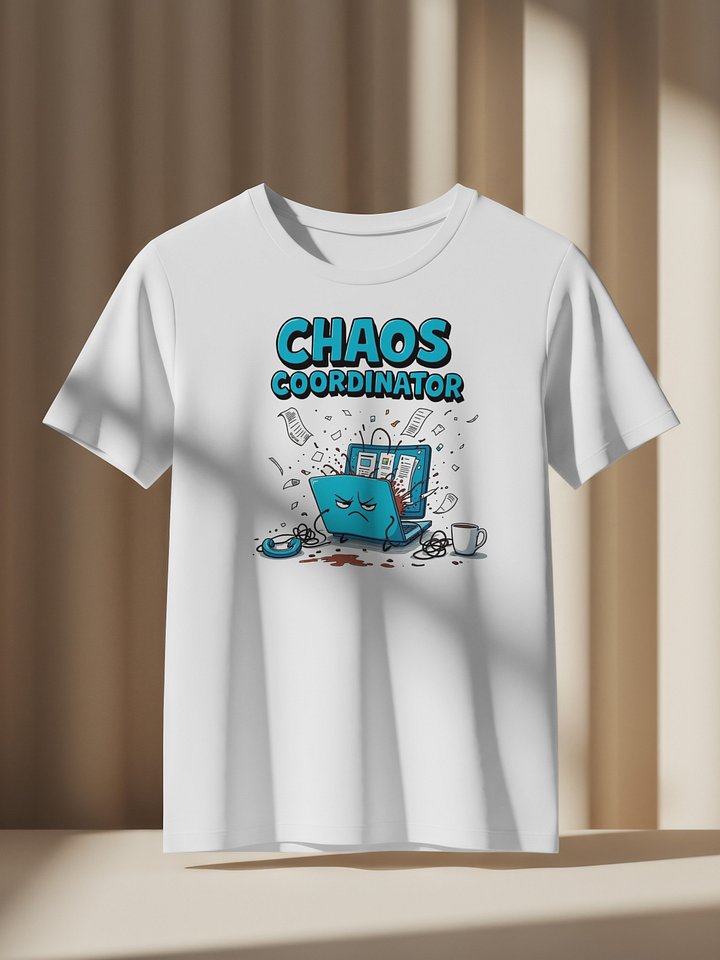 Chaos Coordinator Cartoon Laptop T-Shirt product image (1)