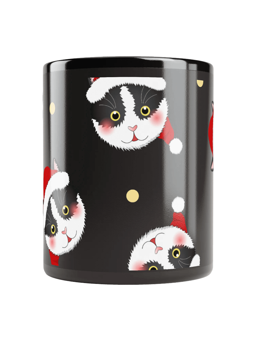 Santa Cats Black Glossy Mug product image (10)