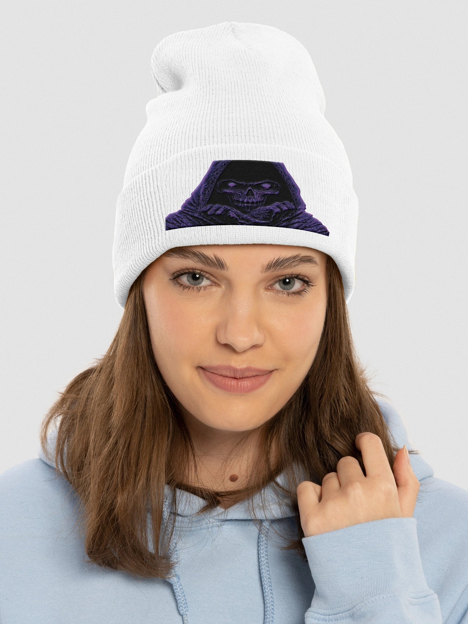 Neon Reaper Beanie - White Edition product image (3)