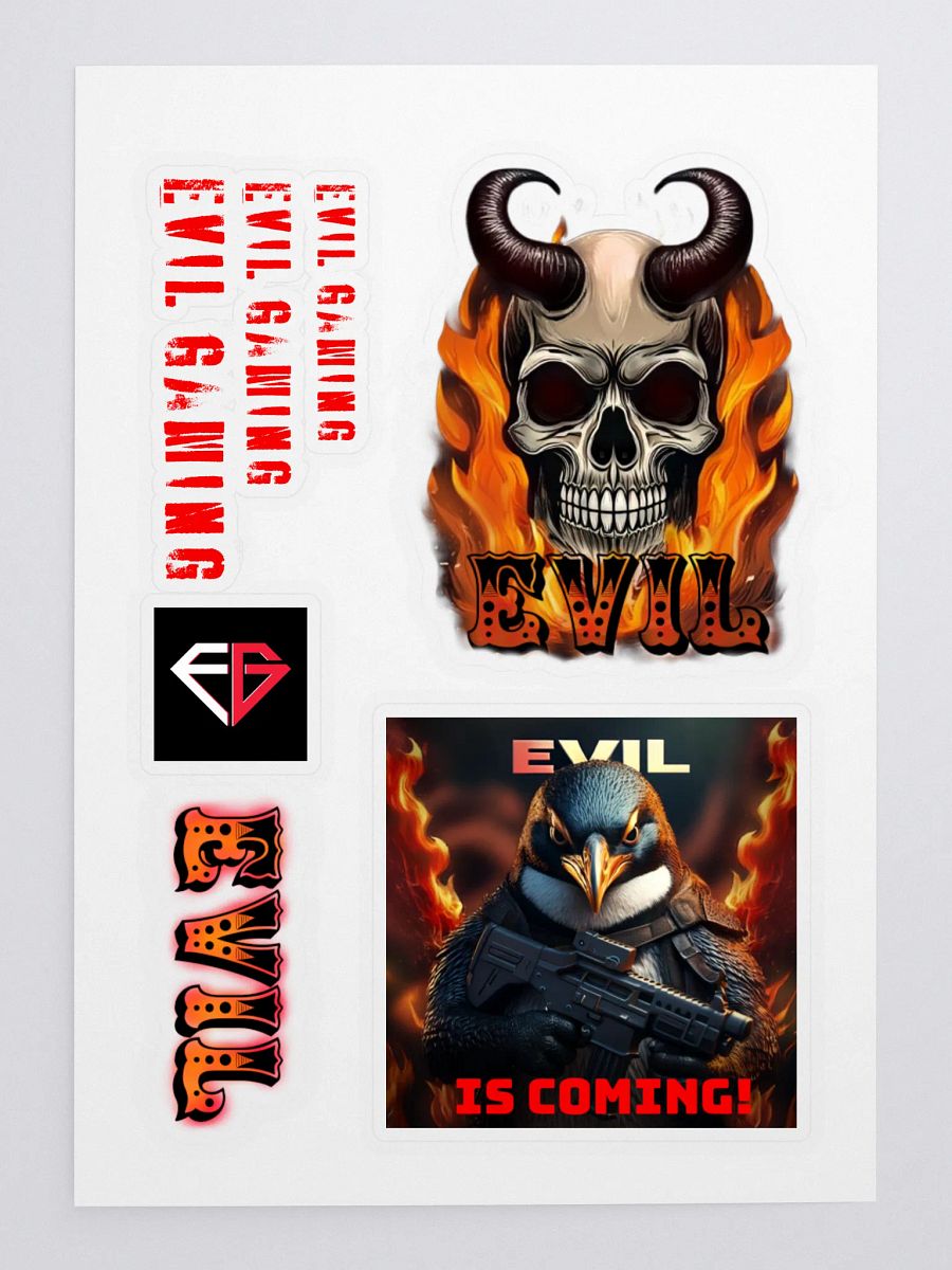 EVIL Gaming Design Sticker Sheet Set product image (3)
