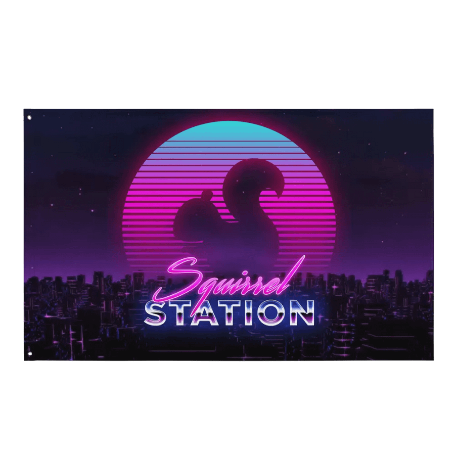 Squirrel Station Flag product image (1)