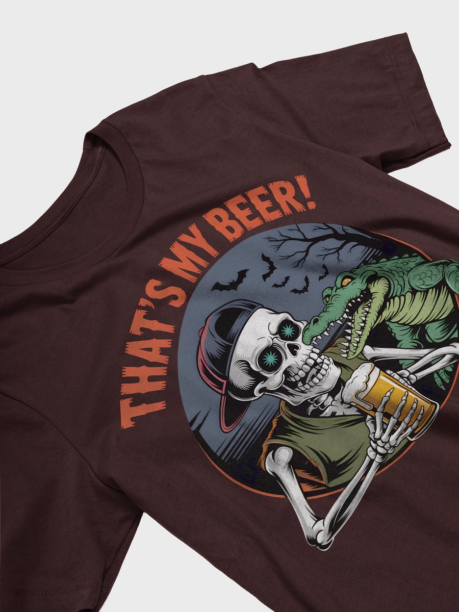 Skeleton & Crocodile 'That's My Beer!' T-Shirt product image (21)