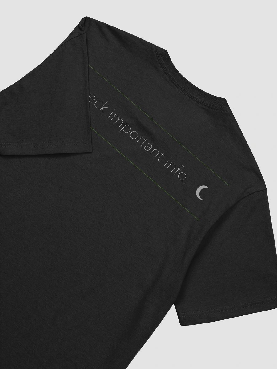 NatGPT: Check important info shirt - Black Tee product image (7)