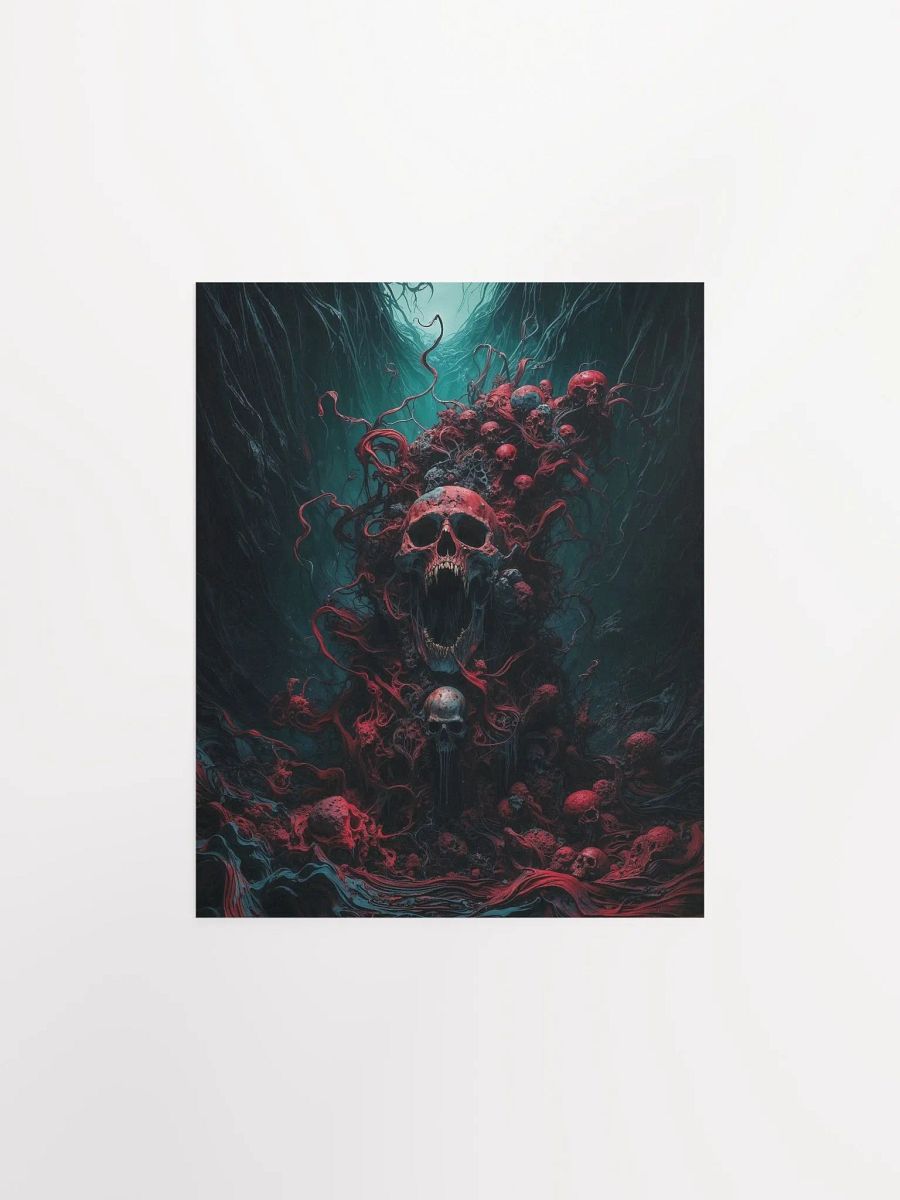 Surreal Skull Chaos Matte Poster product image (5)