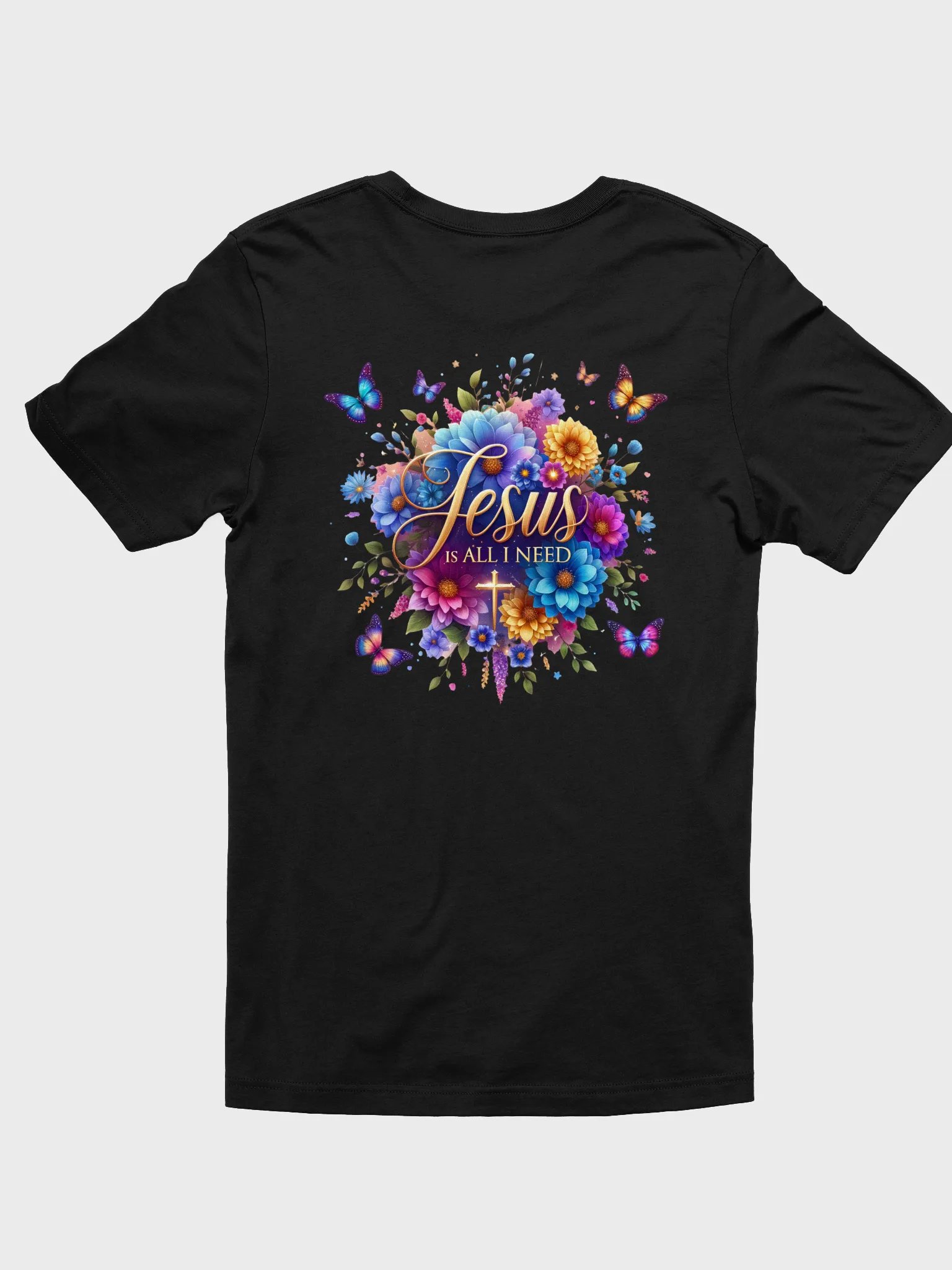 Jesus Is All I Need Floral T-Shirt product image (2)