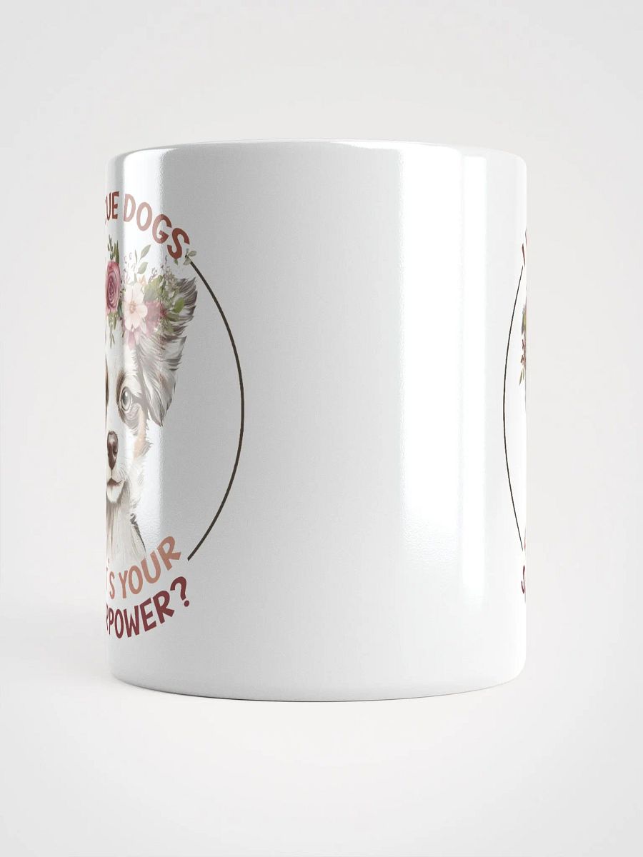 Floral Crown Puppy White Glossy Mug product image (5)