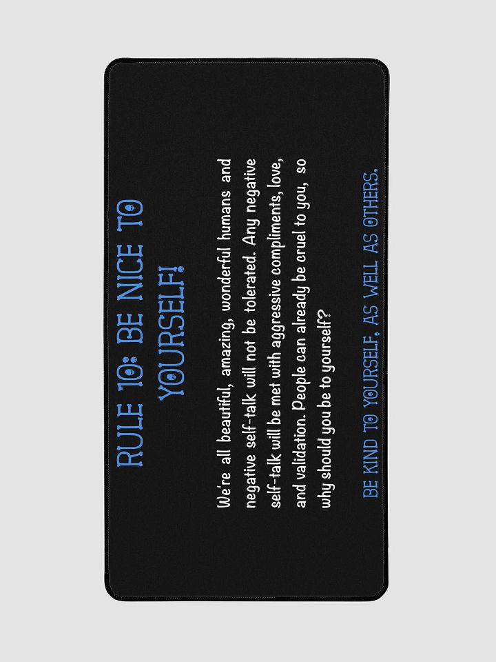 Rule 10 Mousepad product image (2)
