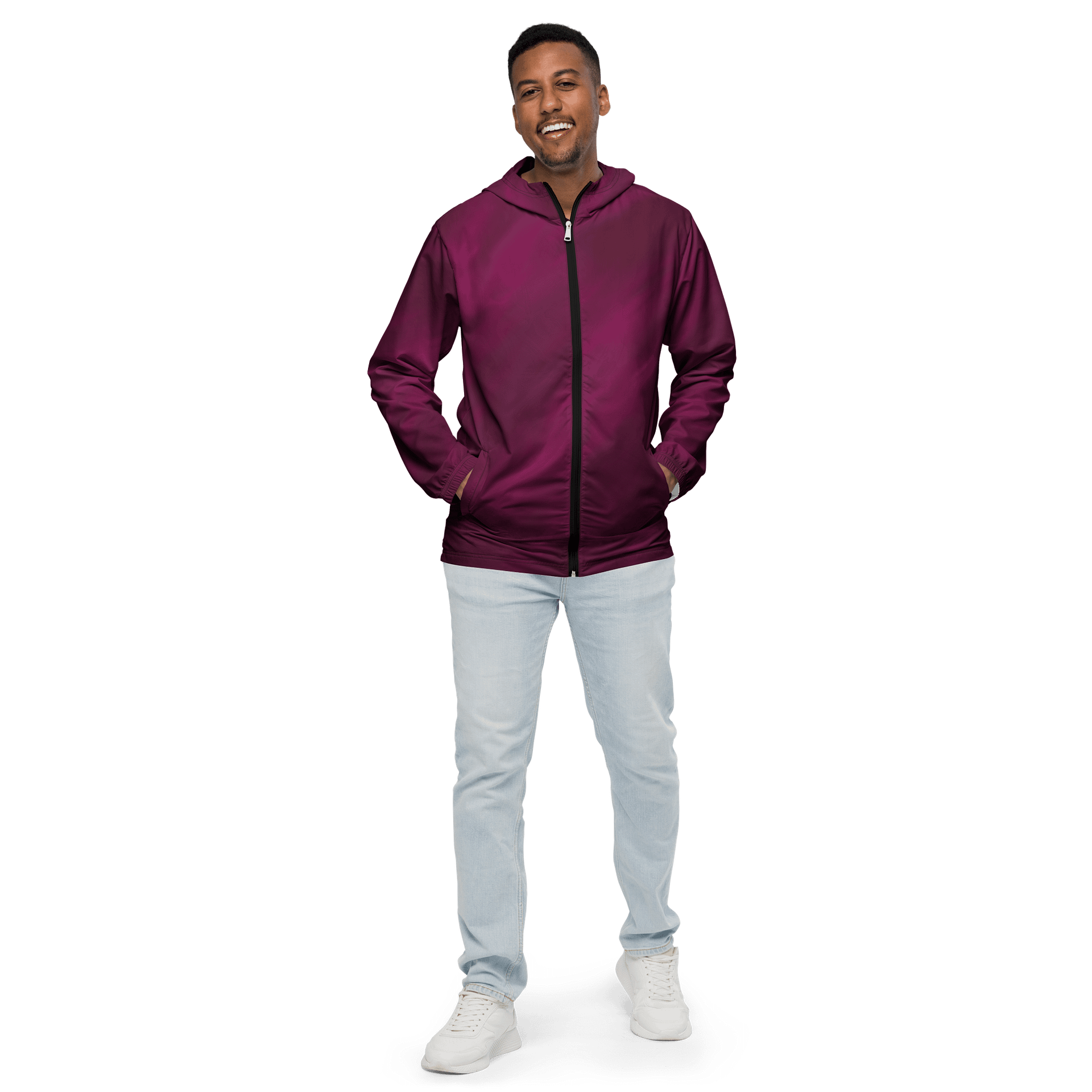 Burgundy Gradient All-Over Windbreaker product image (1)