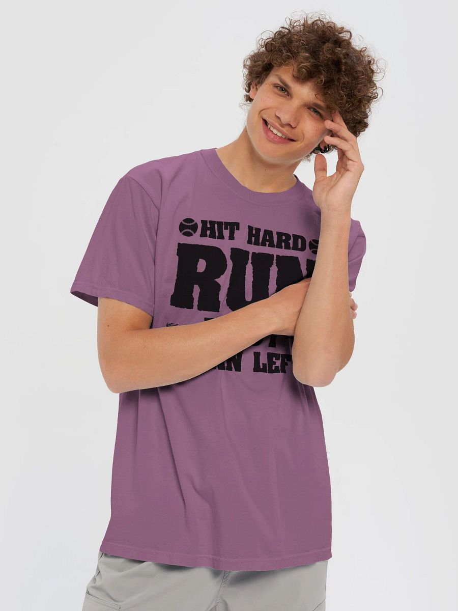 Hit Hard Run Fast Turn Left Baseball product image (50)