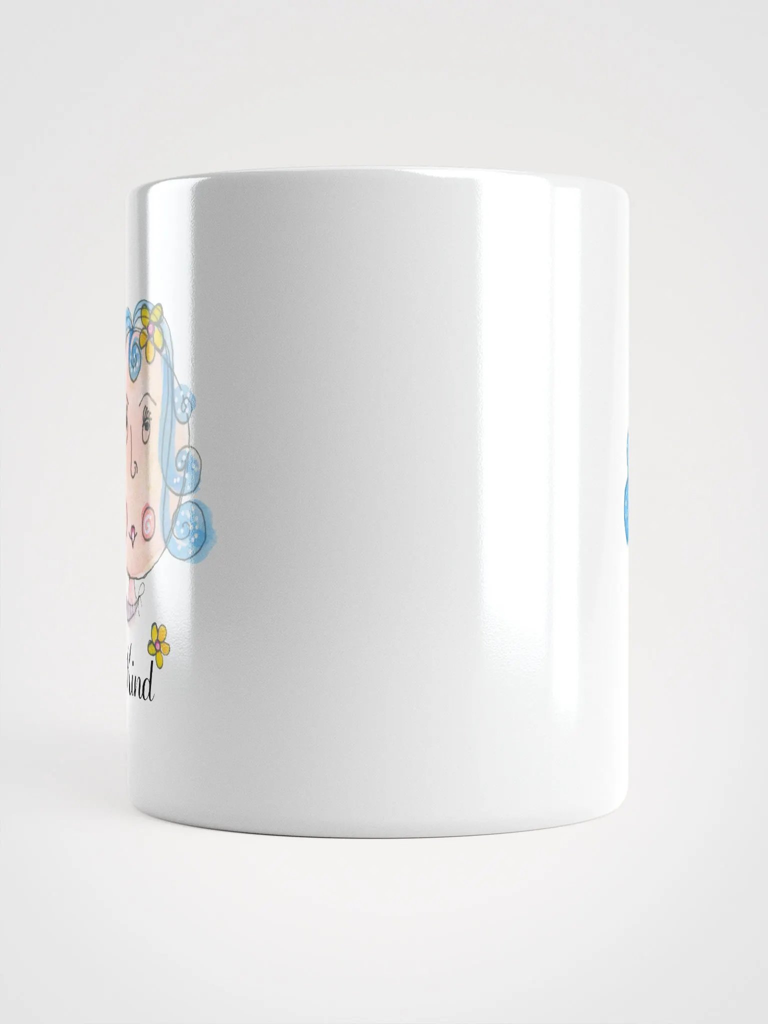 Whimsical Be Kind White Glossy Mug product image (6)