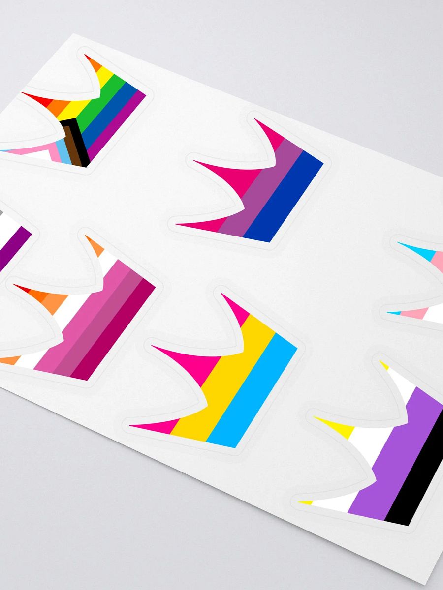 Super Pride Nerd Crown Stickers product image (3)