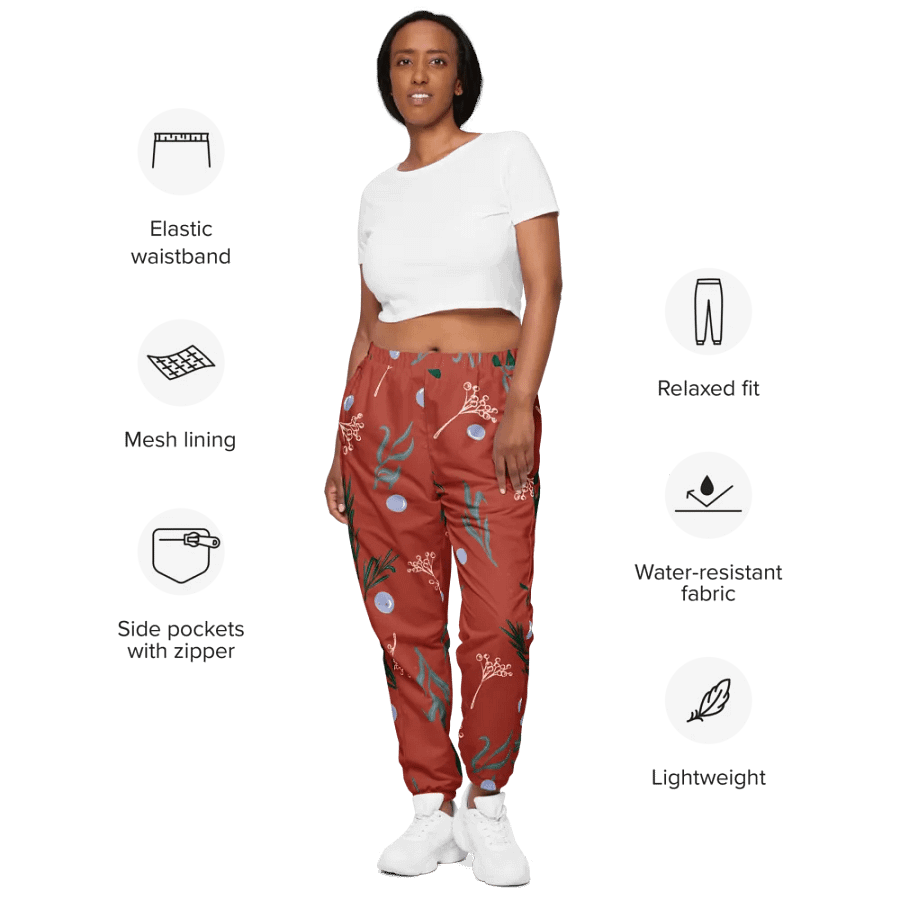 Winter Botanical All-Over Print Track Pants product image (8)