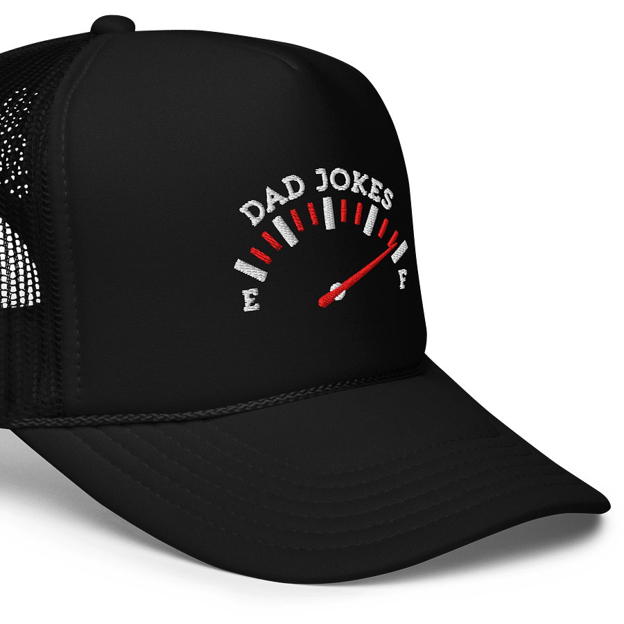 Dad Jokes Trucker Hat – Full Tank Funny Embroidered Cap product image (6)